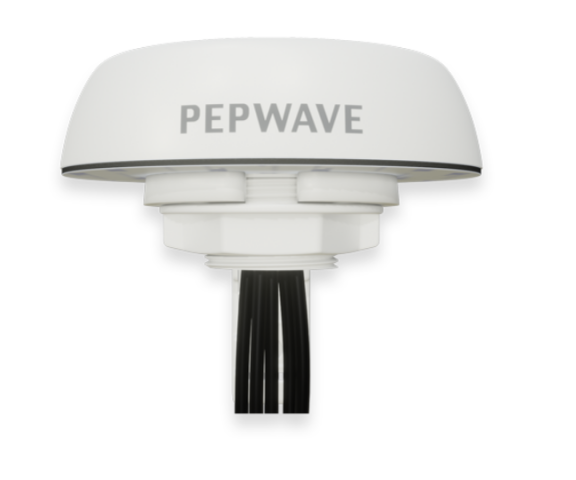 Pepwave Mobility 40G 5-in-1 Dome Antenna for LTE/GPS - White - SMA Connectors - Click Image to Close